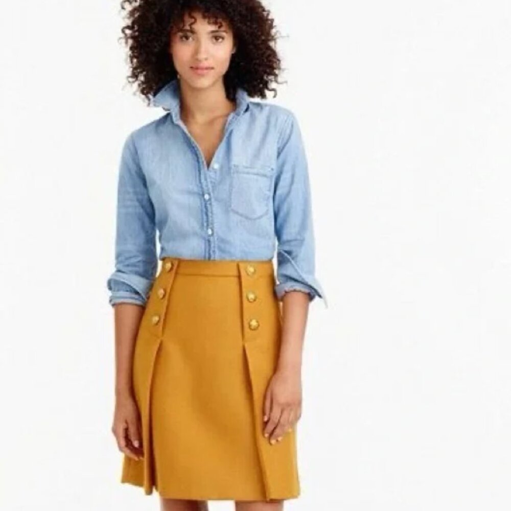 J.Crew Sailor Wool Skirt